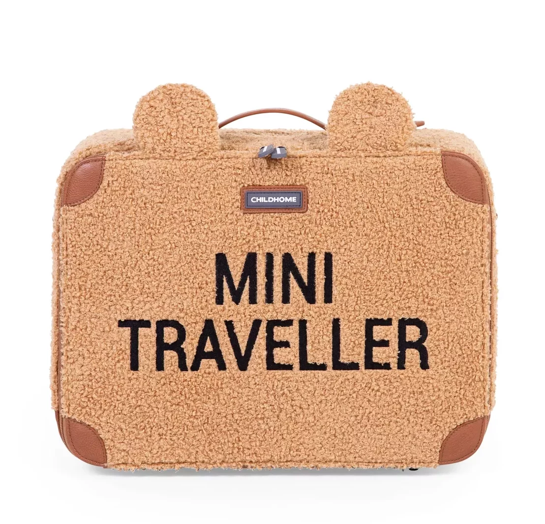 Valise Mini traveller l Teddy brun