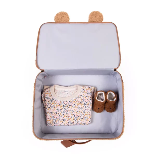 Valise Mini traveller l Teddy brun