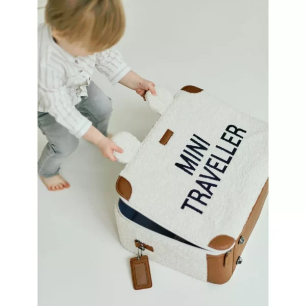 Valise Mini traveller l Teddy écru – Image 12