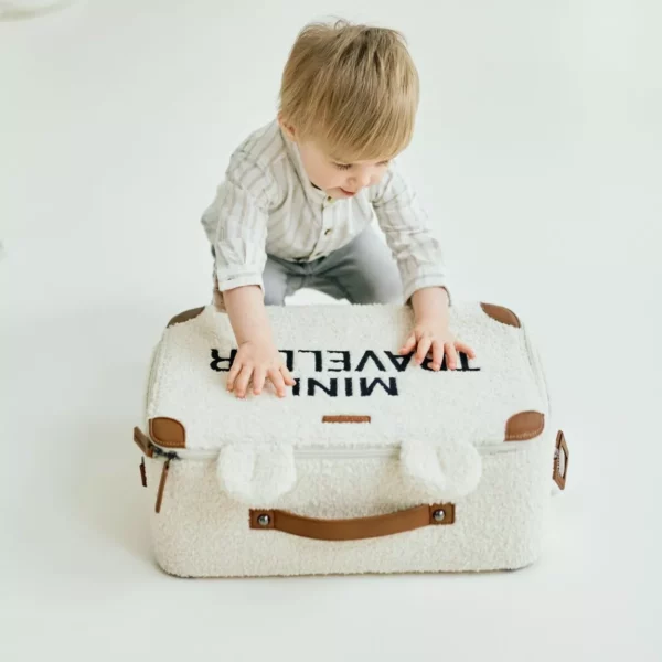 Valise Mini traveller l Teddy écru – Image 6