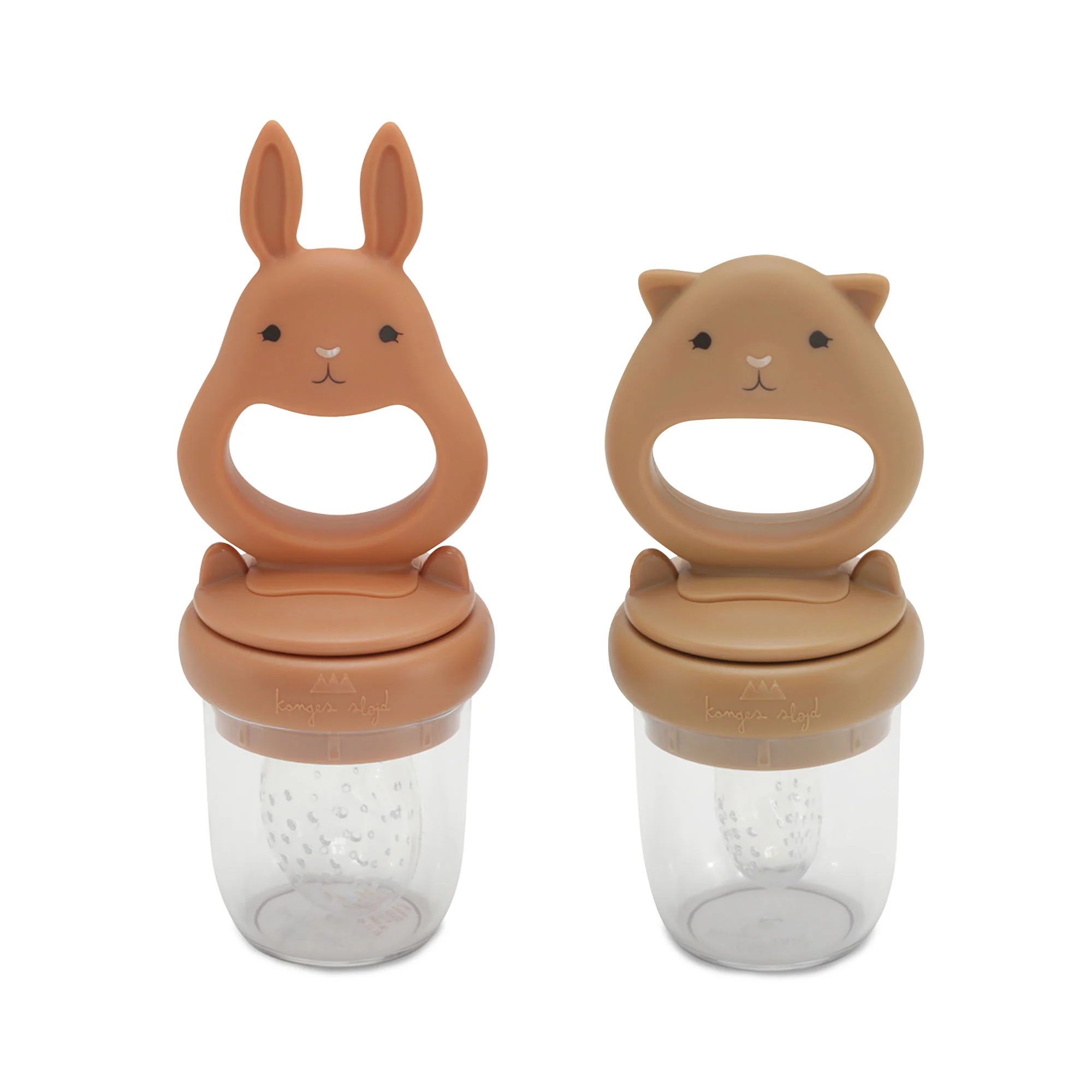 Tétine grignoteuse l Lot de 2 l Licorne l Almond/terracotta