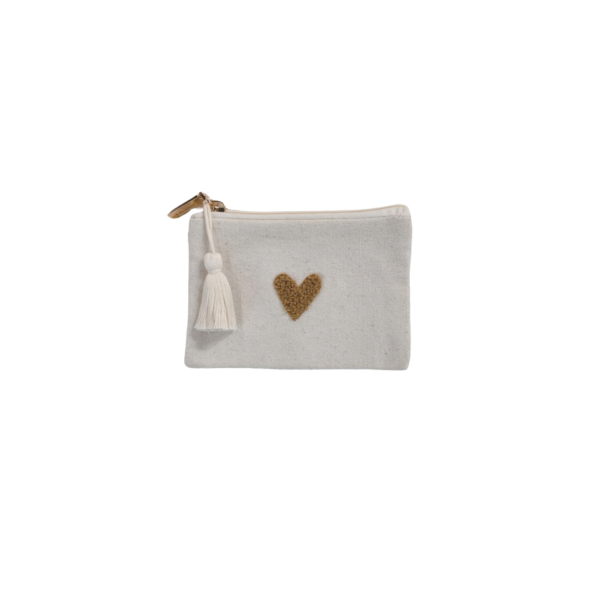 Porte-monnaie Love l beige