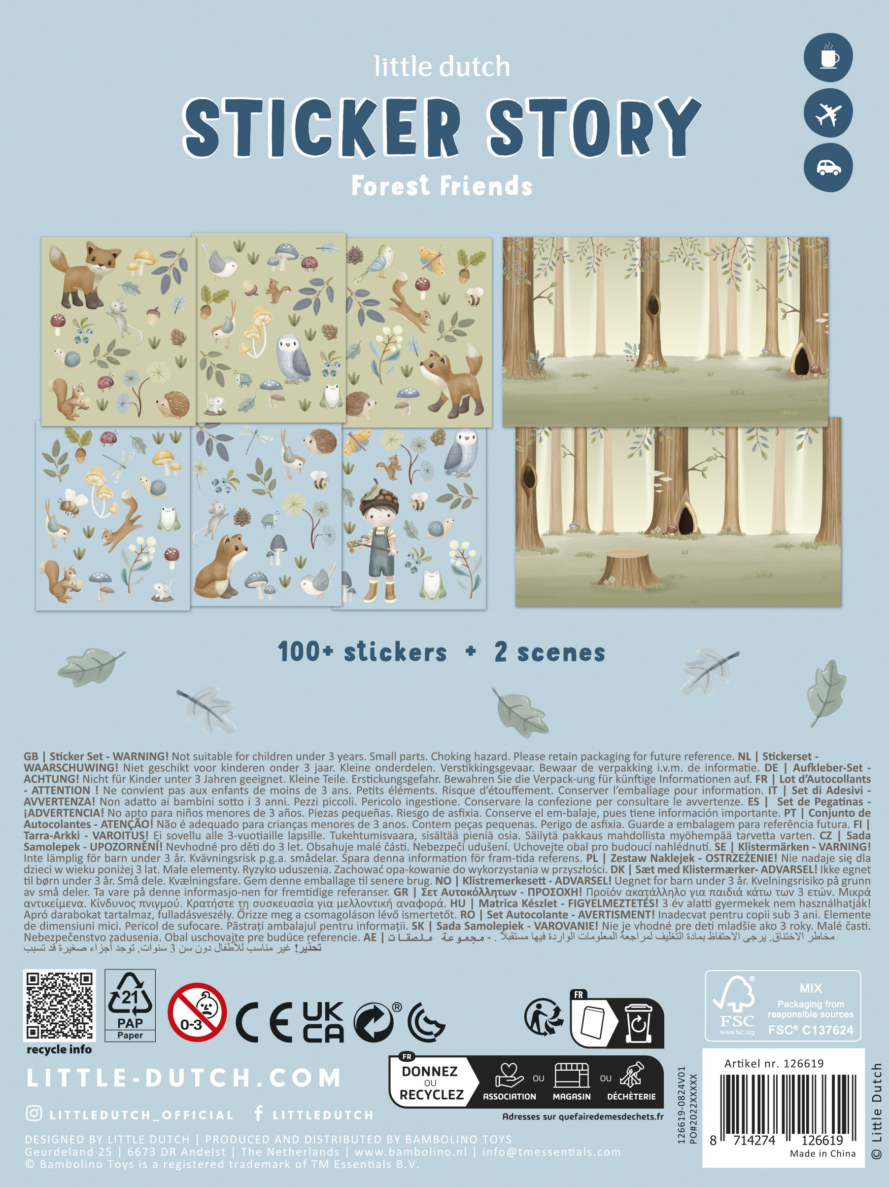 Carnet de stickers l Forest Friends