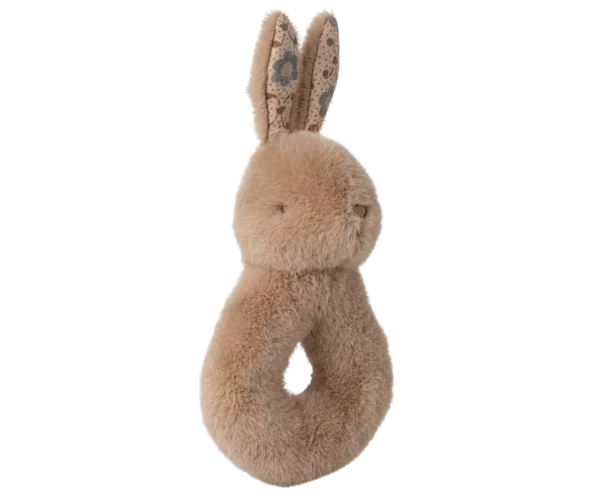 Coffret hochet lapin et lange l Crème pêche – Image 3
