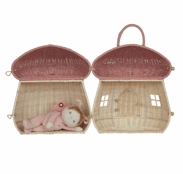 Panier maison de poupée en rotin handmade l Musc – Image 6