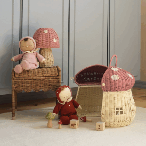 Panier maison de poupée en rotin handmade l Musc – Image 8