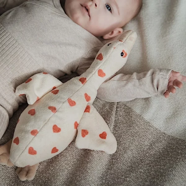 Peluche bruit blanc l Liva l'oie l Coeurs – Image 3