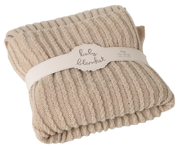 Couverture douce bébé en tricot