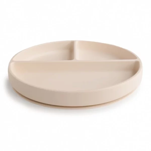 Assiette compartimentée en silicone avec ventouse l Sand – Image 3