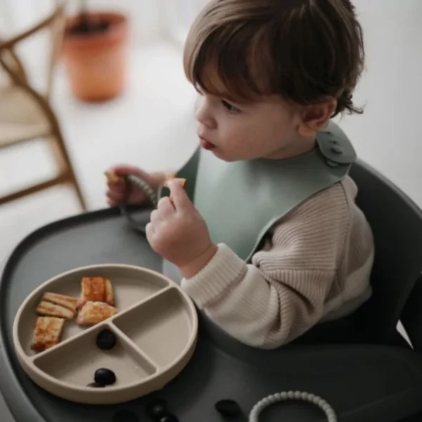 Assiette compartimentée en silicone avec ventouse l Sand