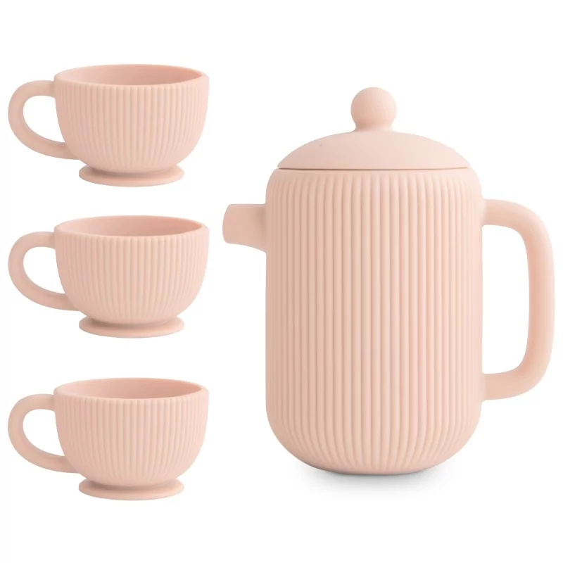 Service à thé en silicone l Blush