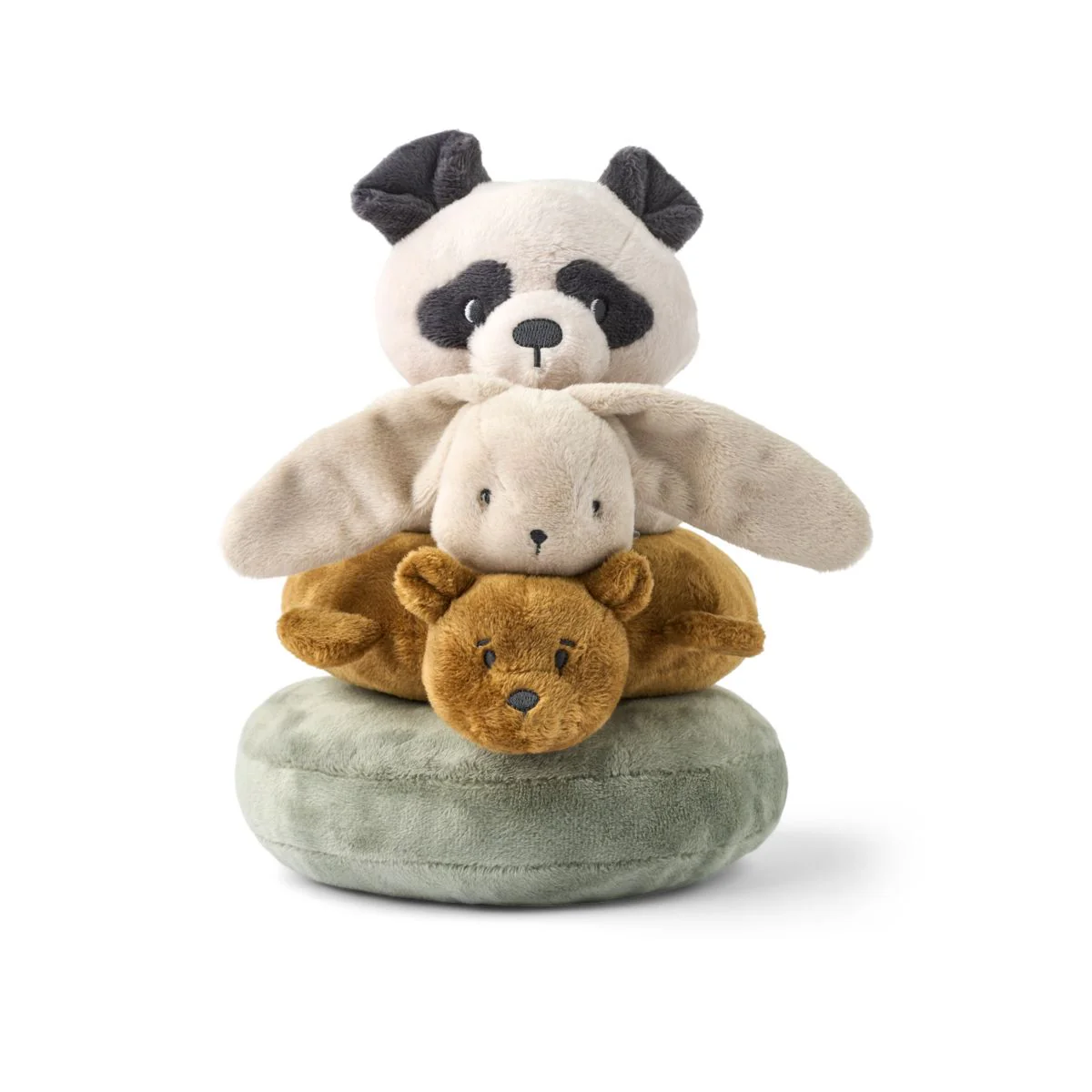 Tour à empiler en peluche l Sannie l Sable mix