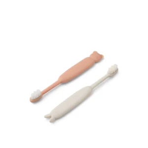 Brosse à dents enfant l Lot de 2 l Fabio l Rose de Tuscane/Sable