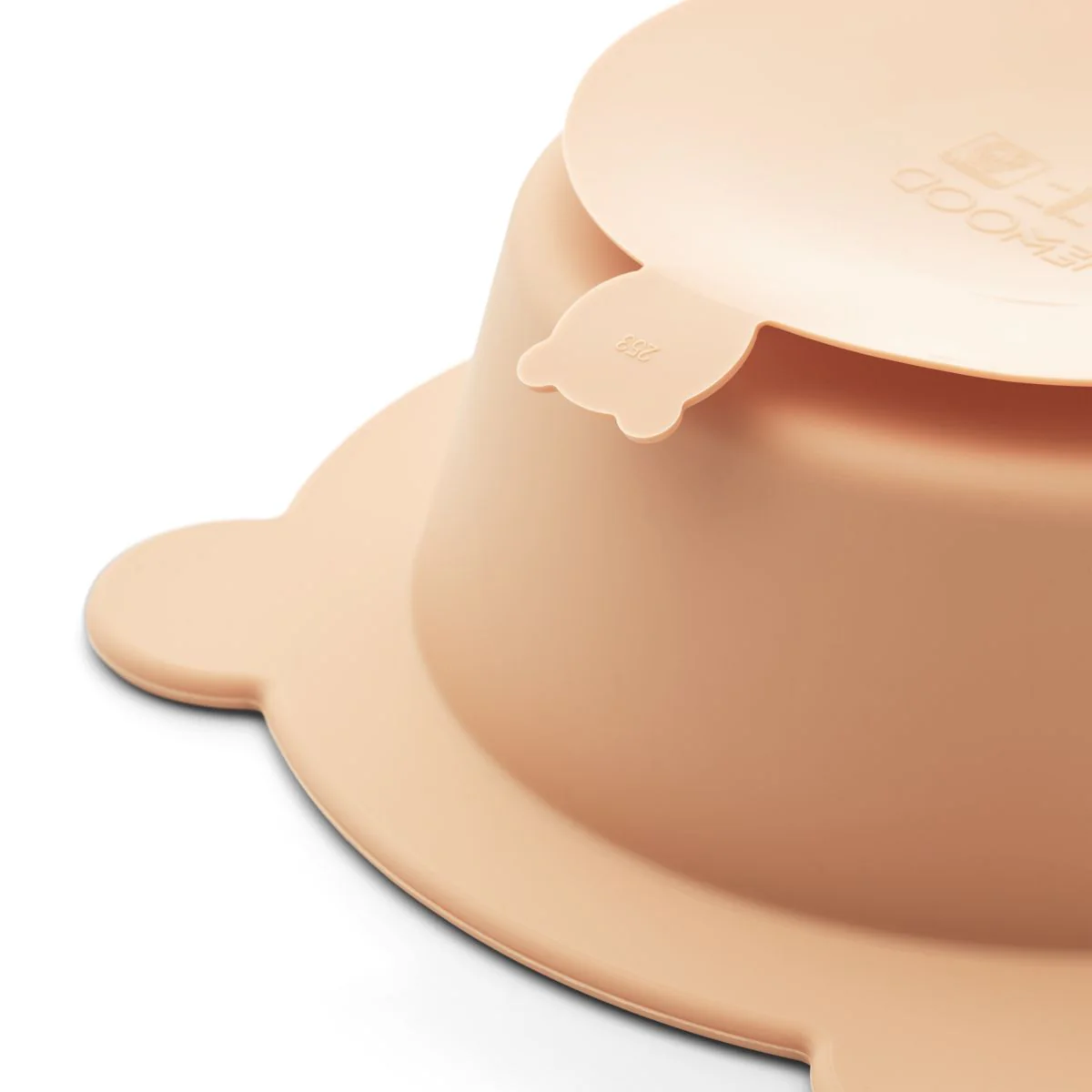 Bols à ventouse en silicone l Lot de 2 l Peony l Ours l Moutarde/Rose de Toscane – Image 4