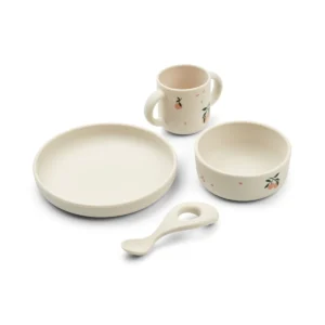Ensemble repas en silicone l Vivi l Pêches l Coquillage