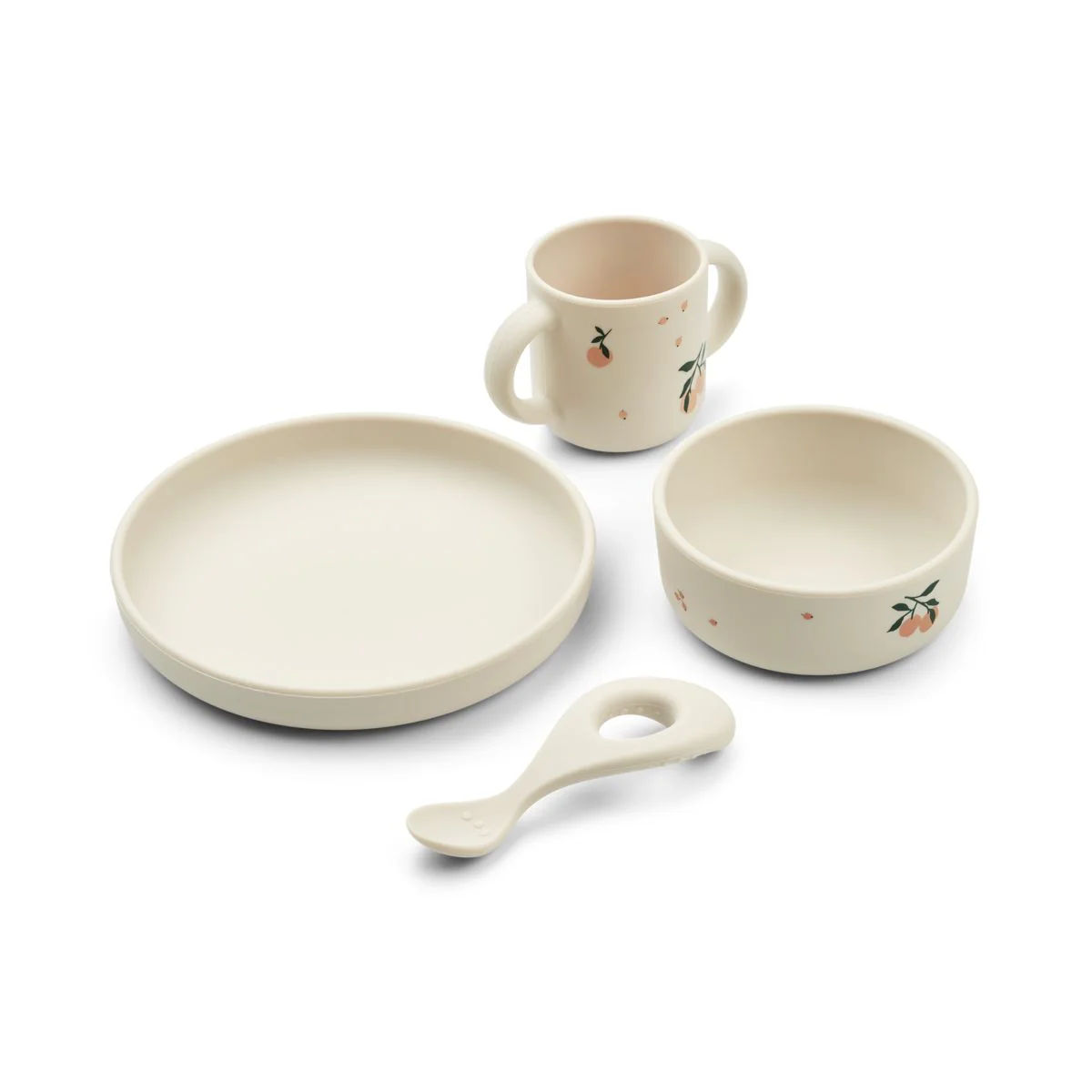 Ensemble repas en silicone l Vivi l Pêches l Coquillage