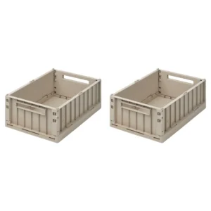 Caisse de rangement l Lot de 2 l Weston l Taille S l Sable