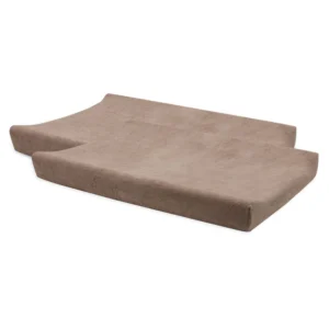 Housse de matelas à langer éponge 50×70 cm Terry l Lot de 2 l Milky Coffee