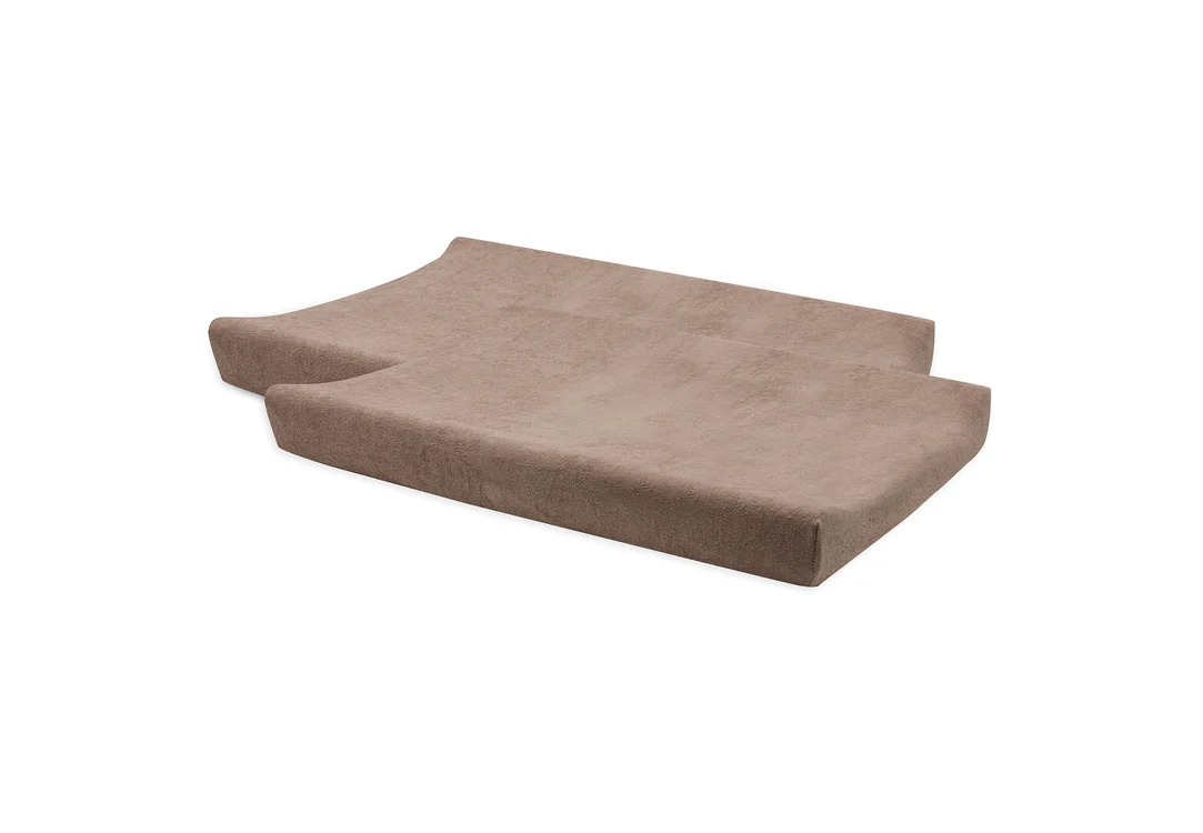 Housse de matelas à langer éponge 50x70 cm Terry l Lot de 2 l Milky Coffee