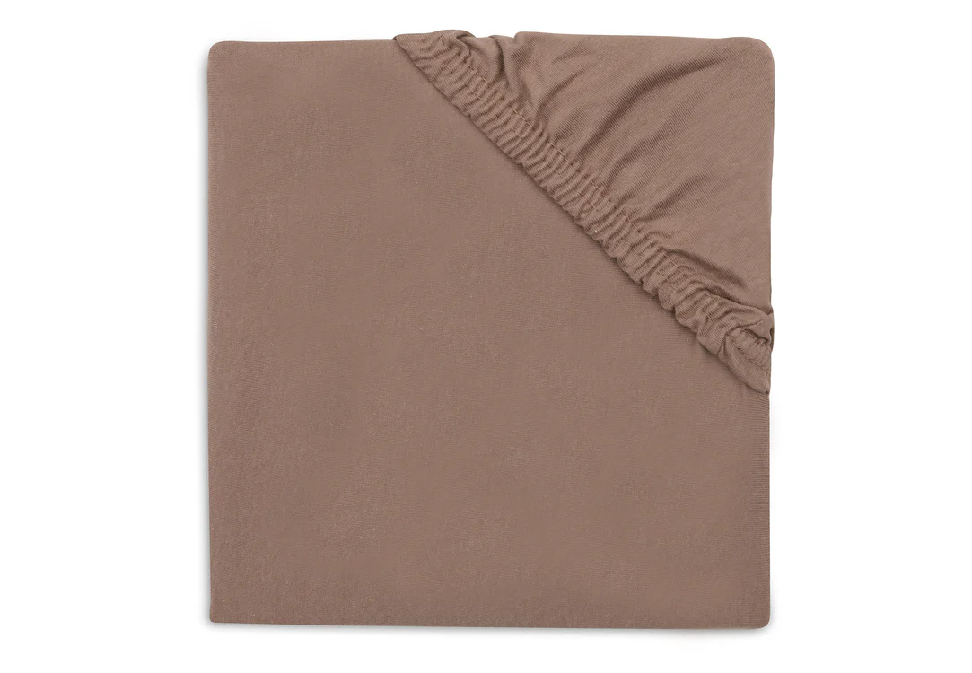 Drap housse jersey 60x120 cm l Milky Coffee