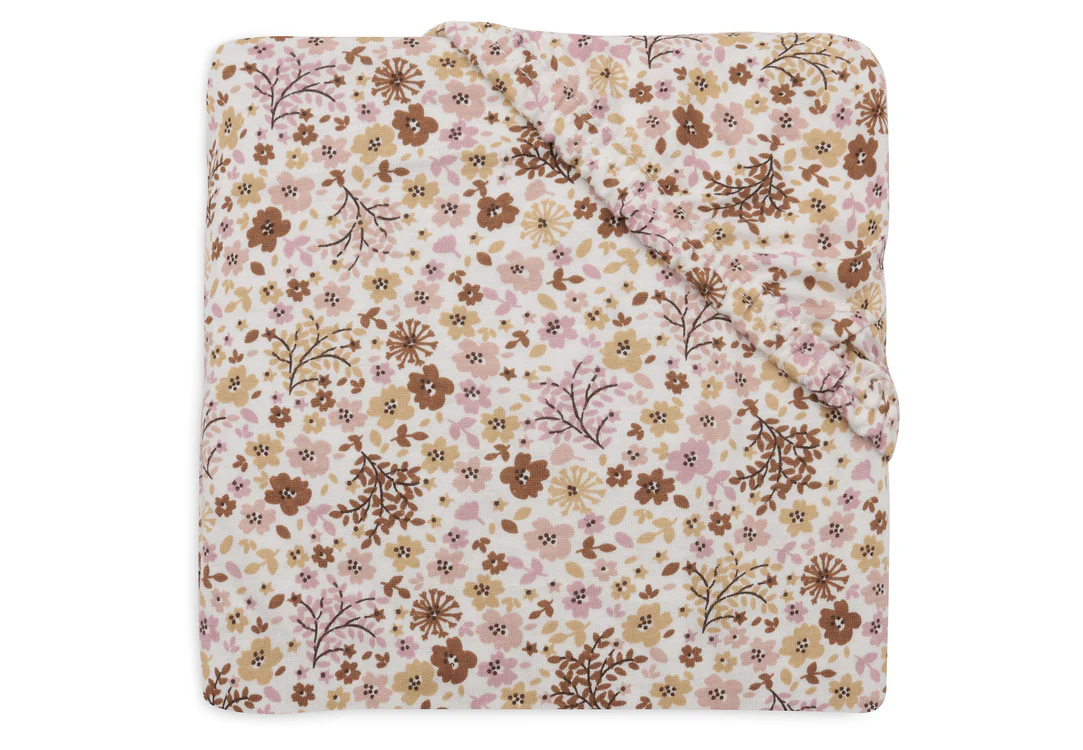 Drap housse en coton jersey bio l Flower Fairies l 60x120cm