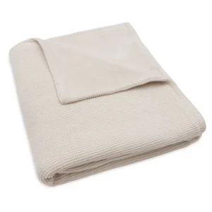 Couverture Basic knit 75×100 cm Oeko-tex l Oatmeal / Polaire
