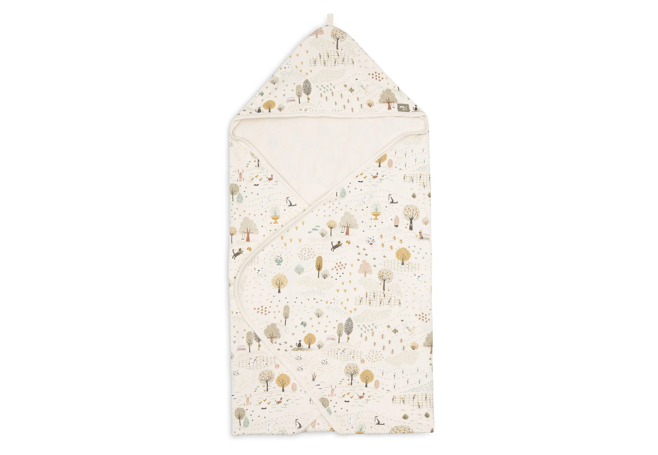 Cape de bain en coton bio l Tiny Park