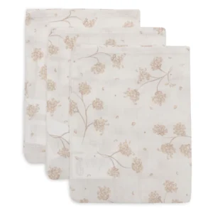 Gant de Toilette Gaze de Coton l Lot de 3 l Leafy Dreams