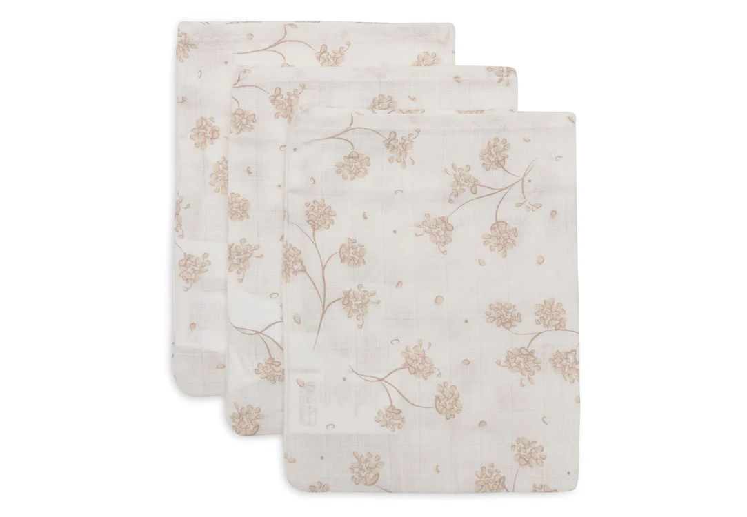 Gant de Toilette Gaze de Coton l Lot de 3 l Leafy Dreams
