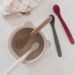 Lot de 4 cuillères en silicone l Forest mix