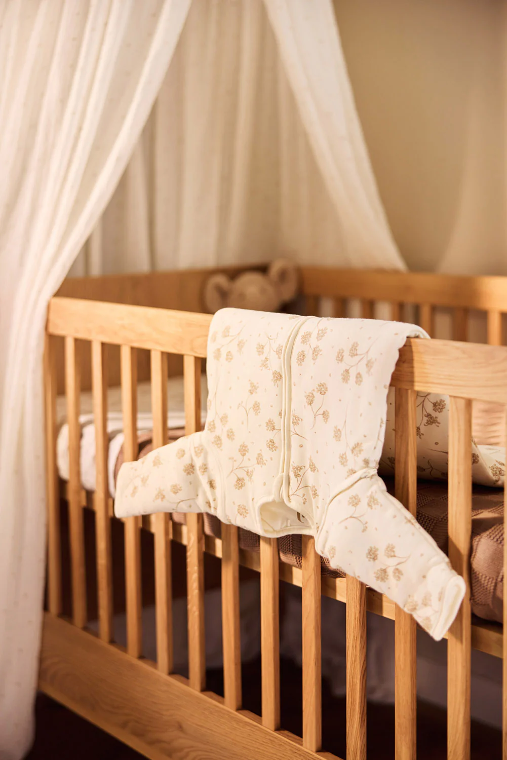 Ciel de lit vintage l 245cm l Leafs Ivory – Image 4