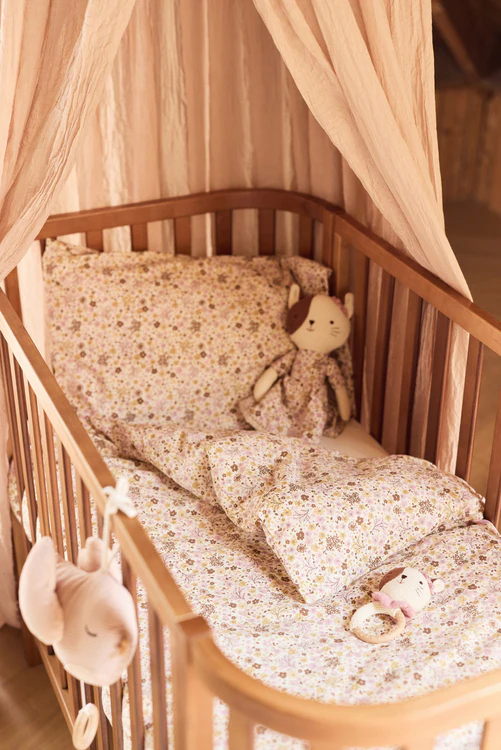 Drap housse en coton jersey bio l Flower Fairies l 40×80 cm – Image 4