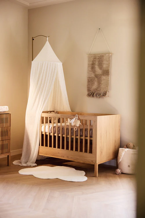 Ciel de lit vintage l 245cm l Leafs Ivory