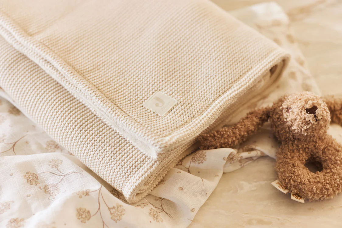 Couverture Basic knit 100x150 cm Oeko-tex l Oatmeal / Polaire
