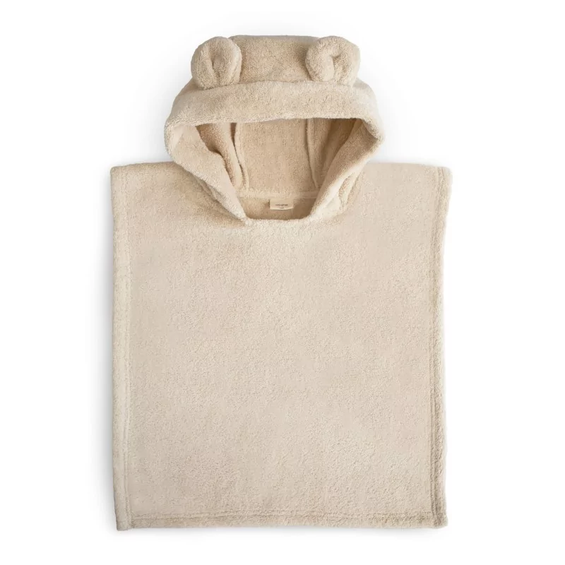 Poncho de bain en coton bio l Ours l Fog