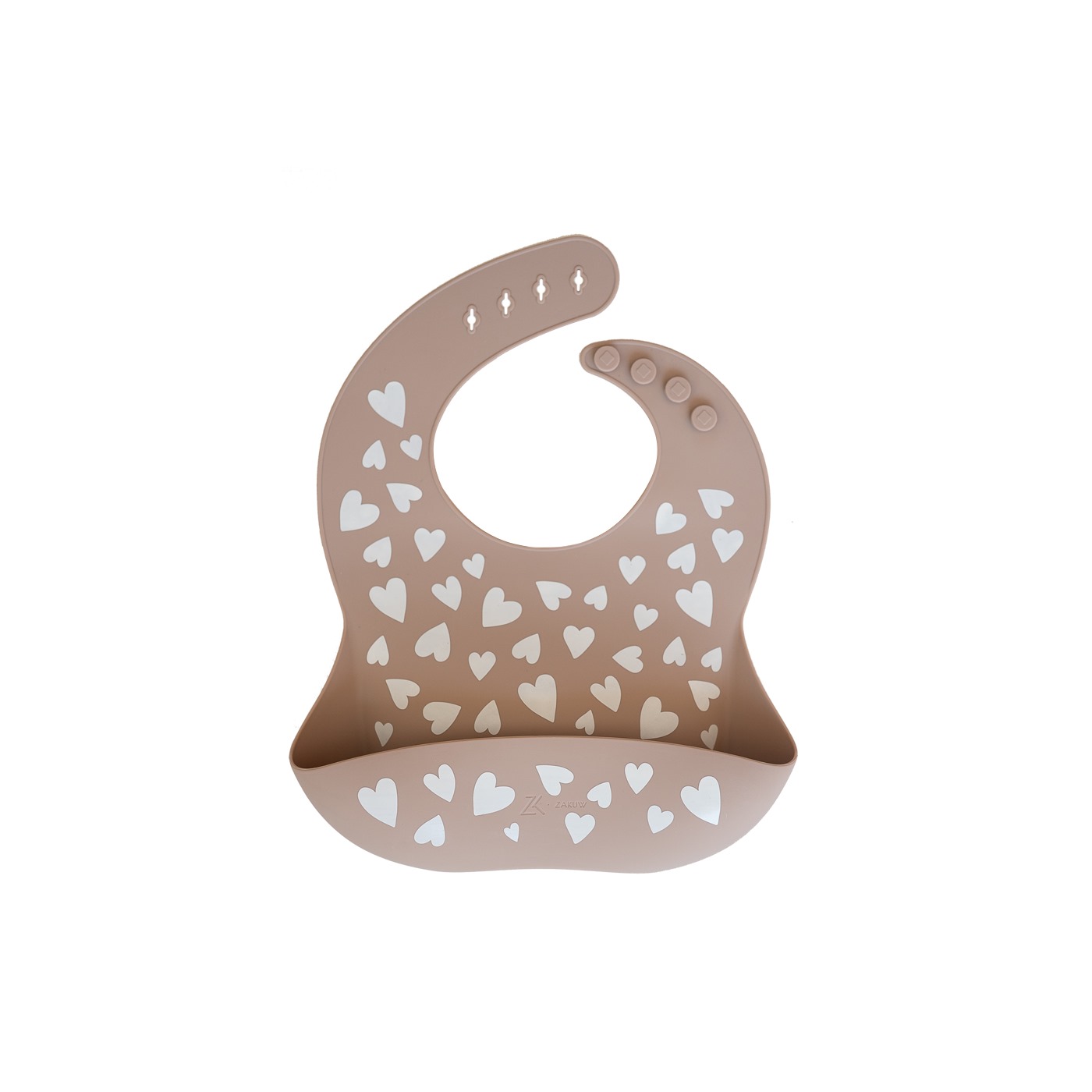Bavoir en silicone l Love taupe – Image 6