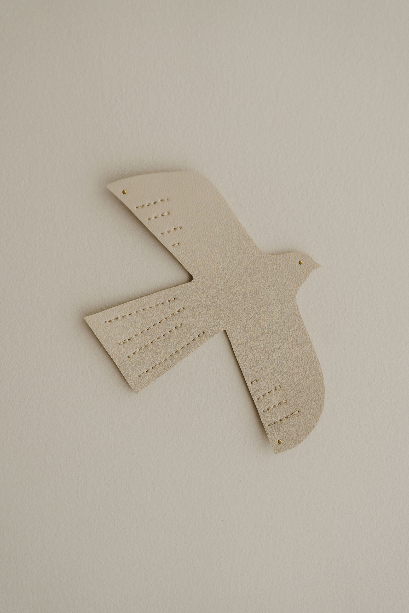 Oiseau en cuir l taille M l caramel