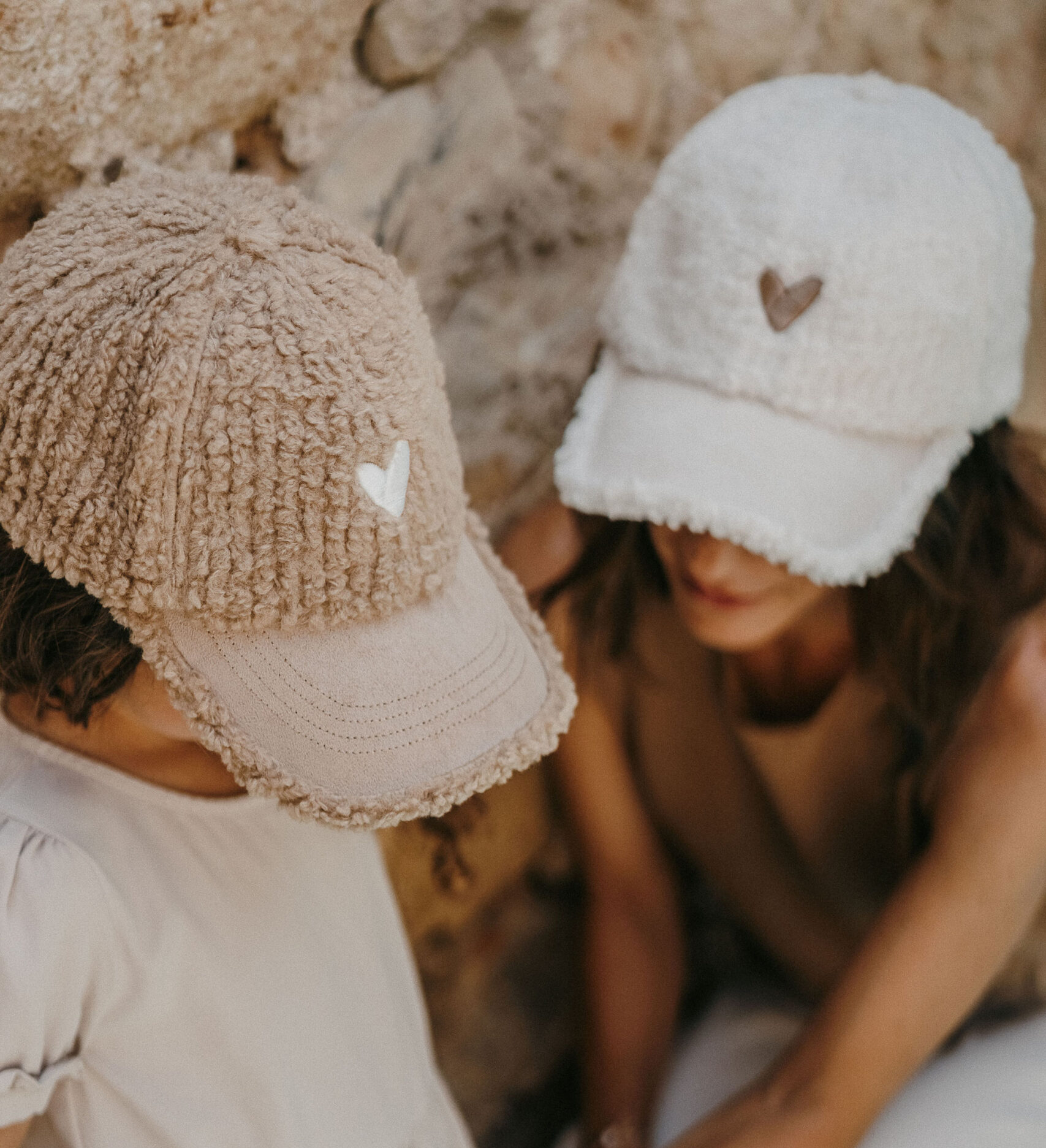 Casquette enfant Love l Beige