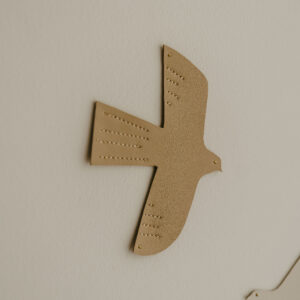 Oiseau en cuir l taille M l caramel