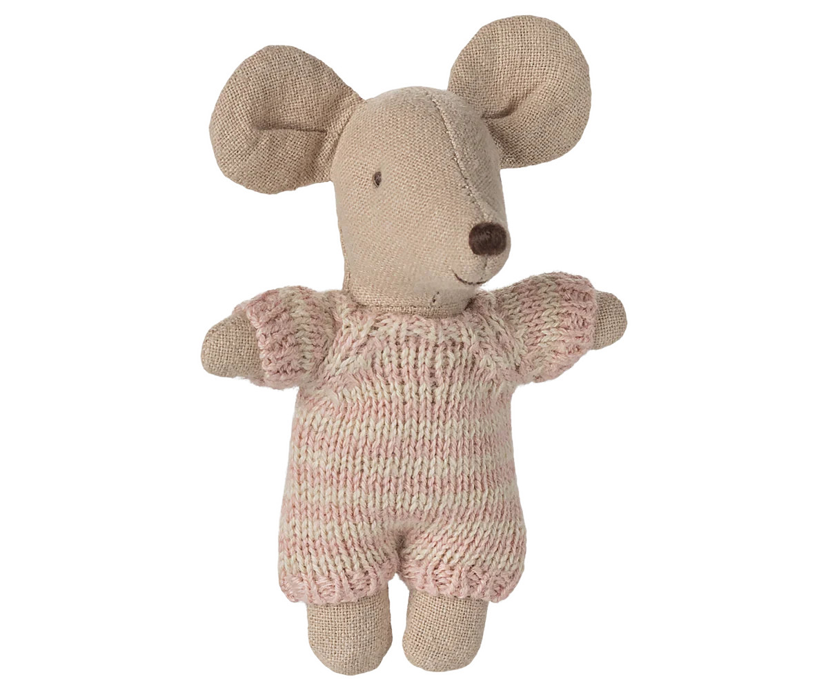 Bébé souris dans son couffin l Rose – Image 4