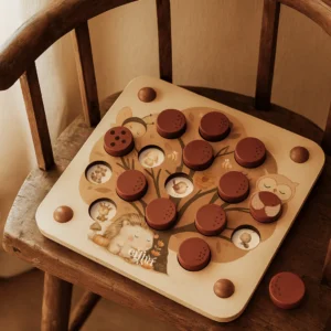 Jeu de mémo en bois