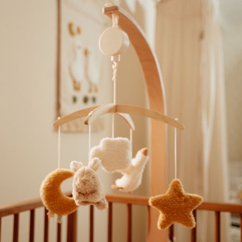 Mobile musical en bois FSC l Newborn
