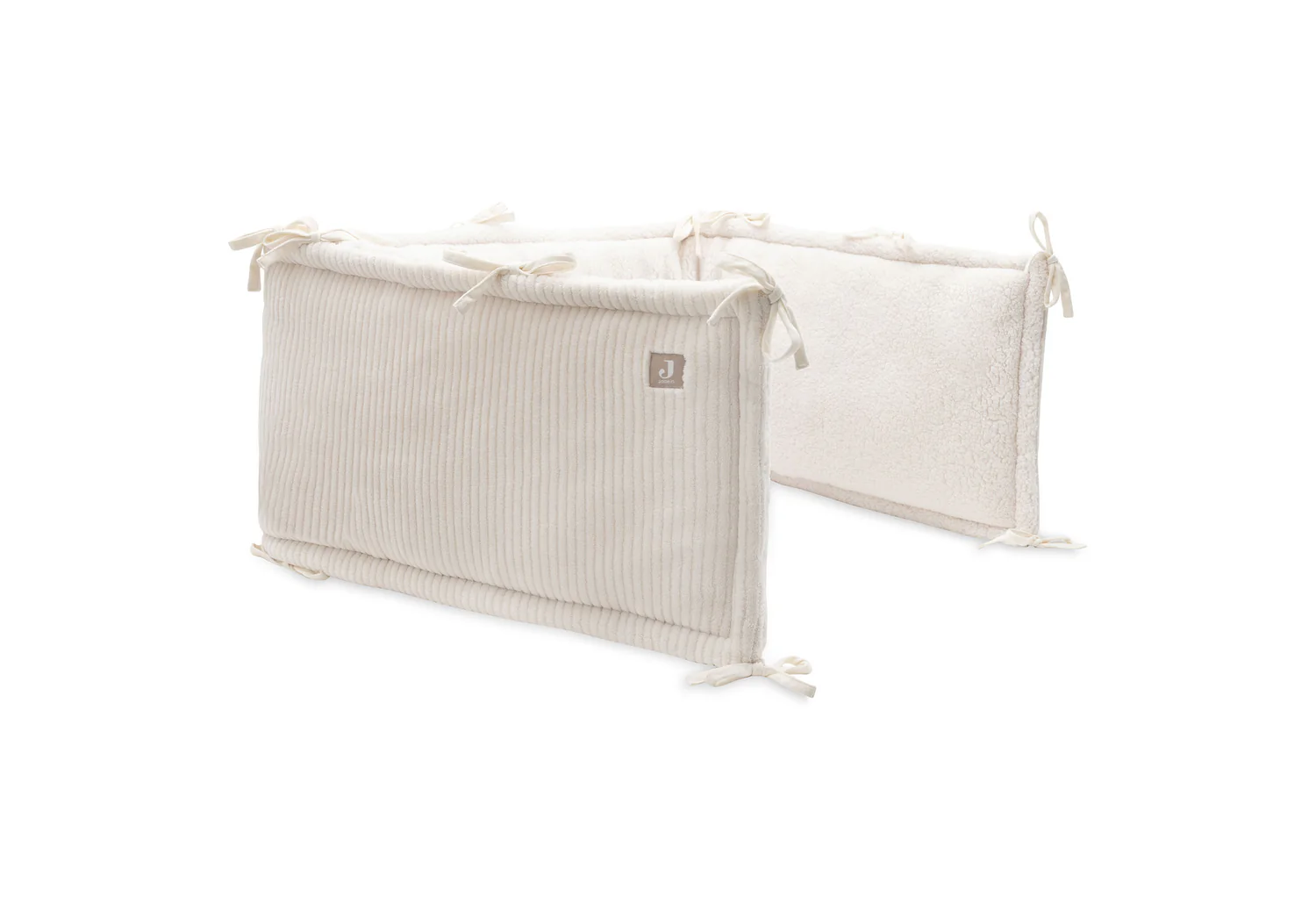 Tour de lit / parc Oeko-tex l Cloudy Rib l Oatmeal – Image 2