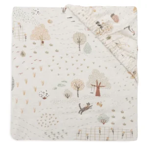 Drap housse en coton jersey bio l Tiny Park l 40x80cm