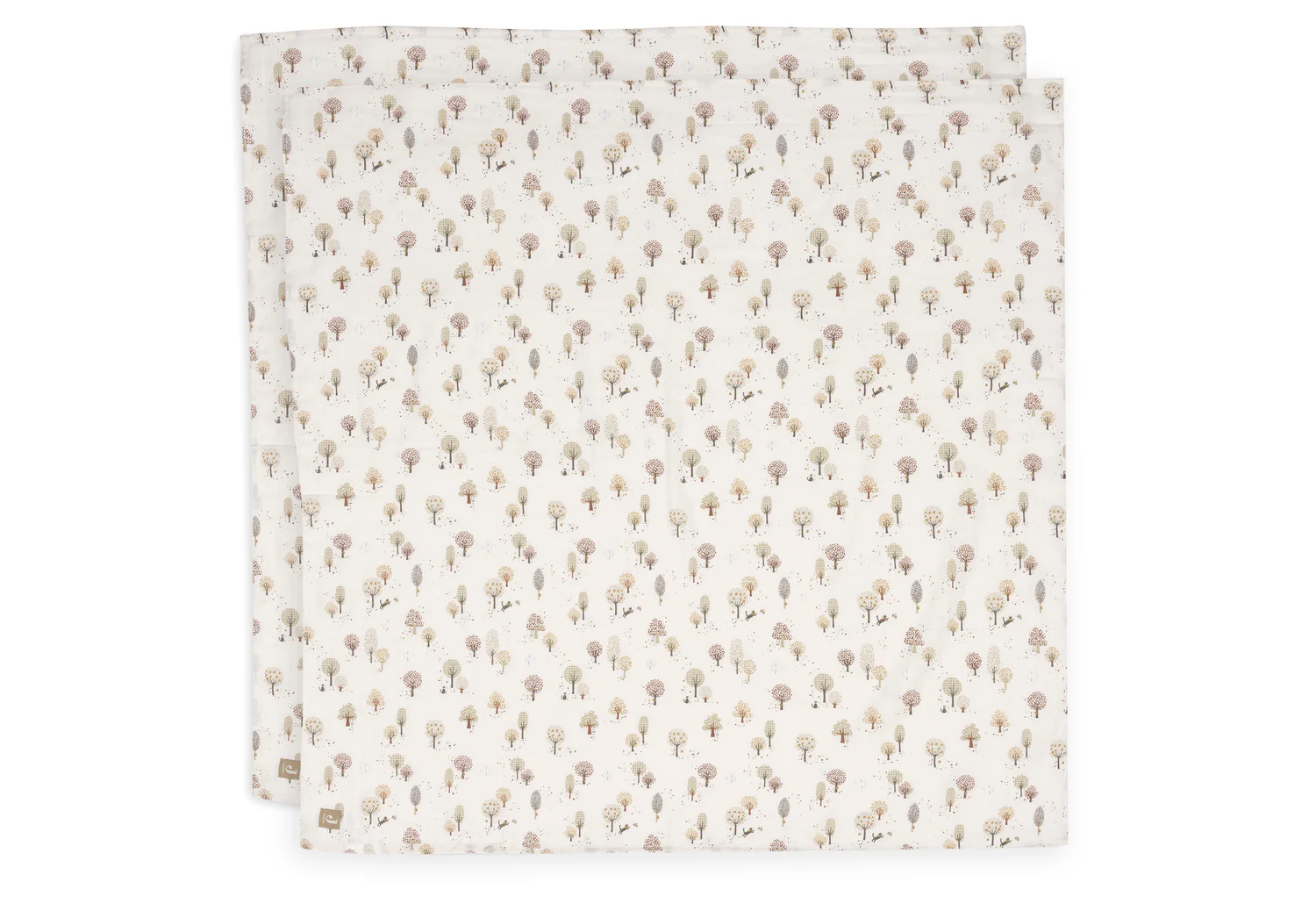 Lot de 2 langes en gaze de coton bio 115 x 115 cm l Tiny Park – Image 2