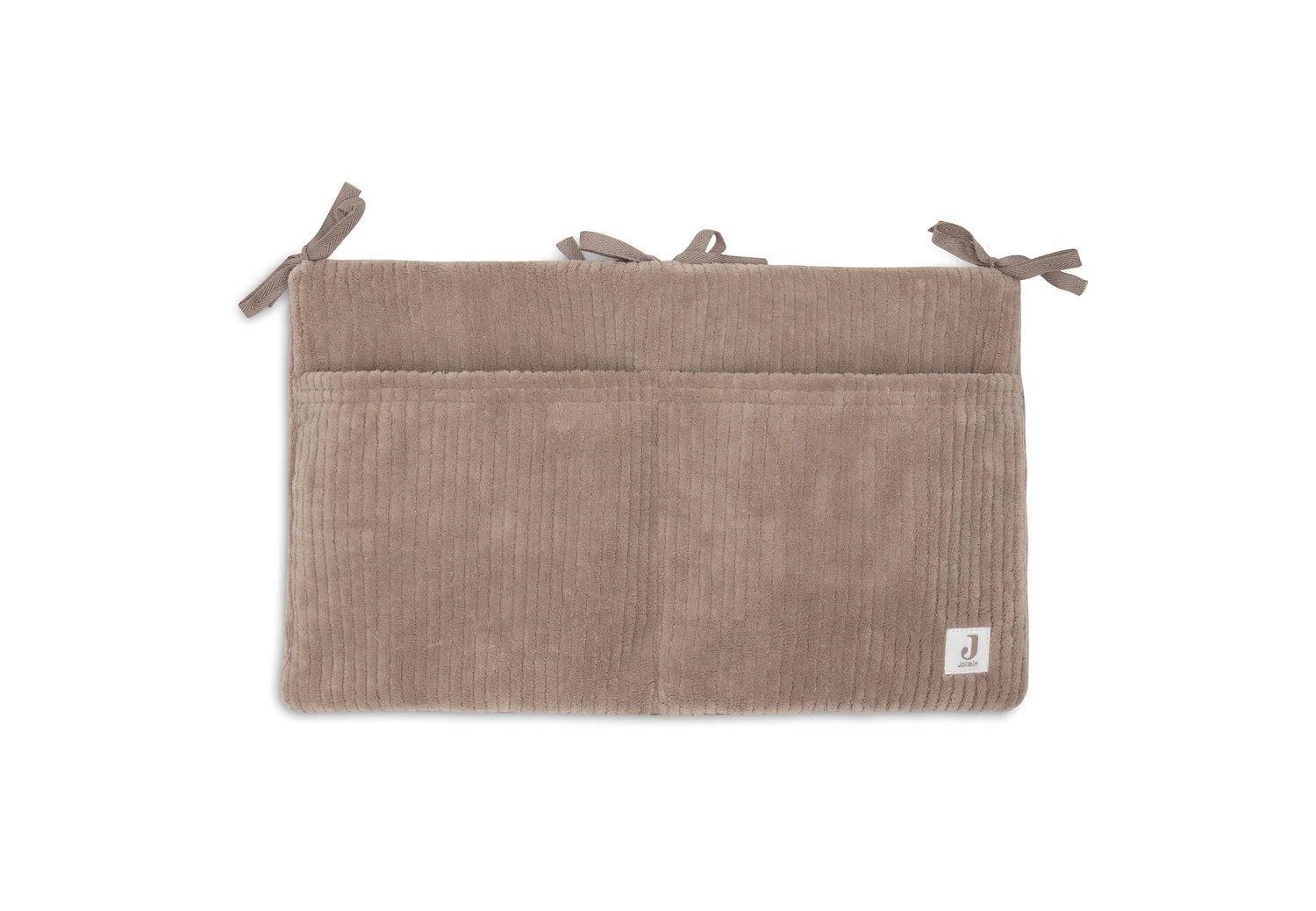 Pochette de lit en lin l Cloudy Rib l Milky Coffee