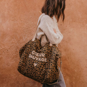 Sac XL l Coeur sauvage l Léopard