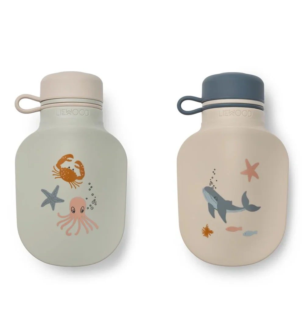 Lot de 2 gourdes réutilisables l Lizzie l Sea Creature