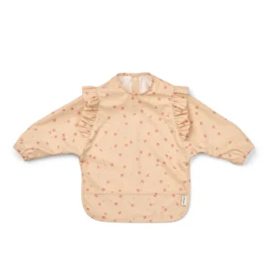 Bavoir à volants avec manches l Merle l Apple blossom