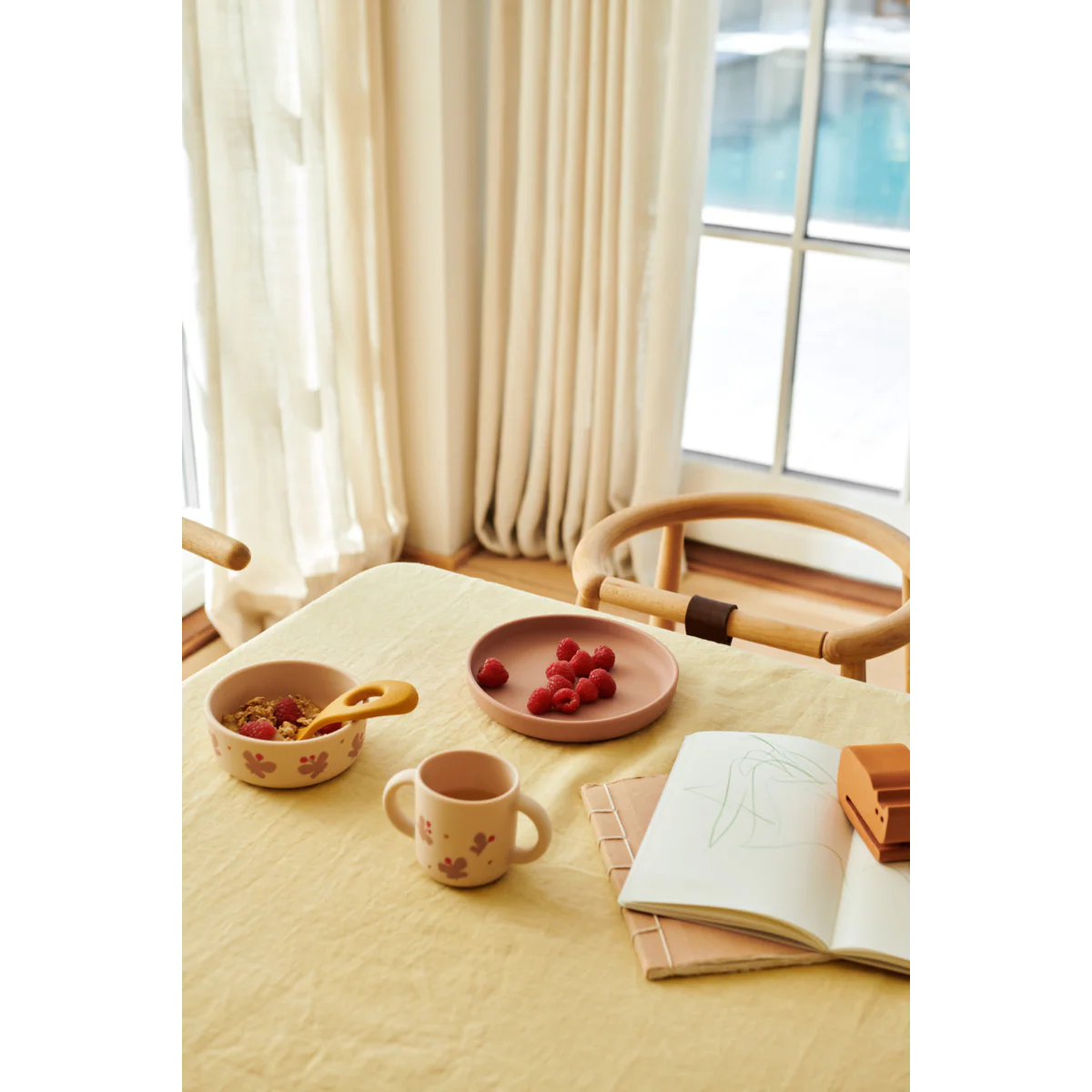 Ensemble repas en silicone l Vivi l Apple blossom – Image 2